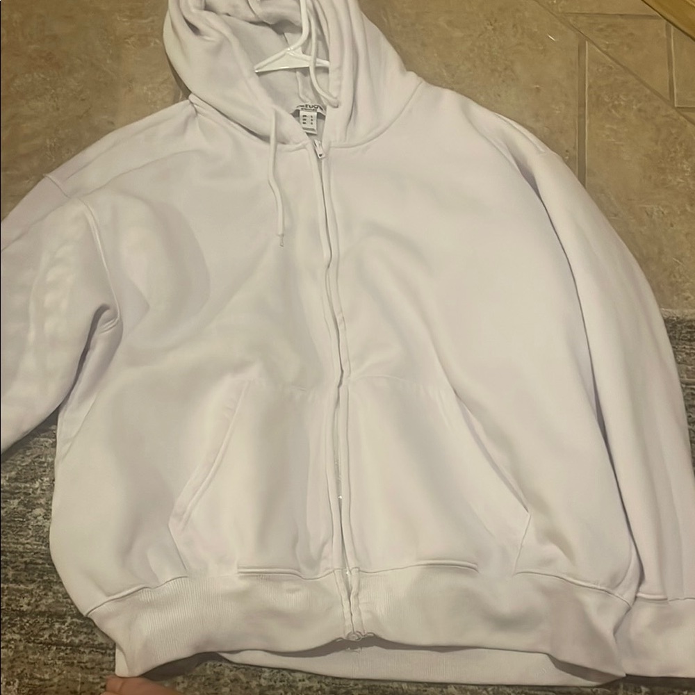 Classic White Hoodie with Pockets